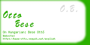 otto bese business card
