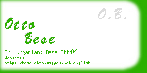 otto bese business card